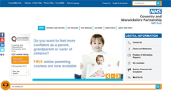 Desktop Screenshot of covwarkpt.nhs.uk
