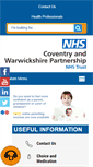 Mobile Screenshot of covwarkpt.nhs.uk